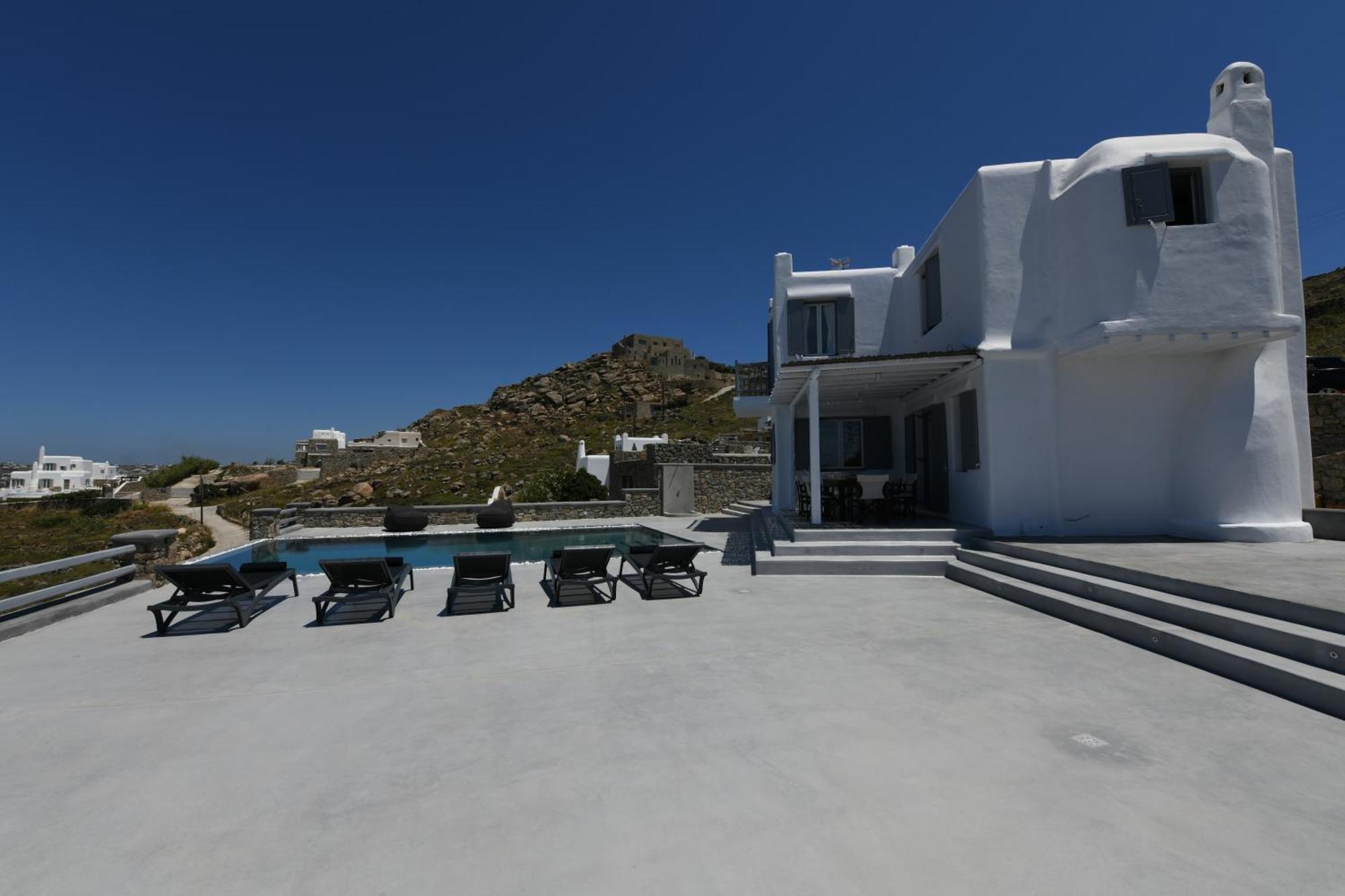Villa Anema Mykonos - Blue Views Mykonos Villas Mykonos Town 外观 照片