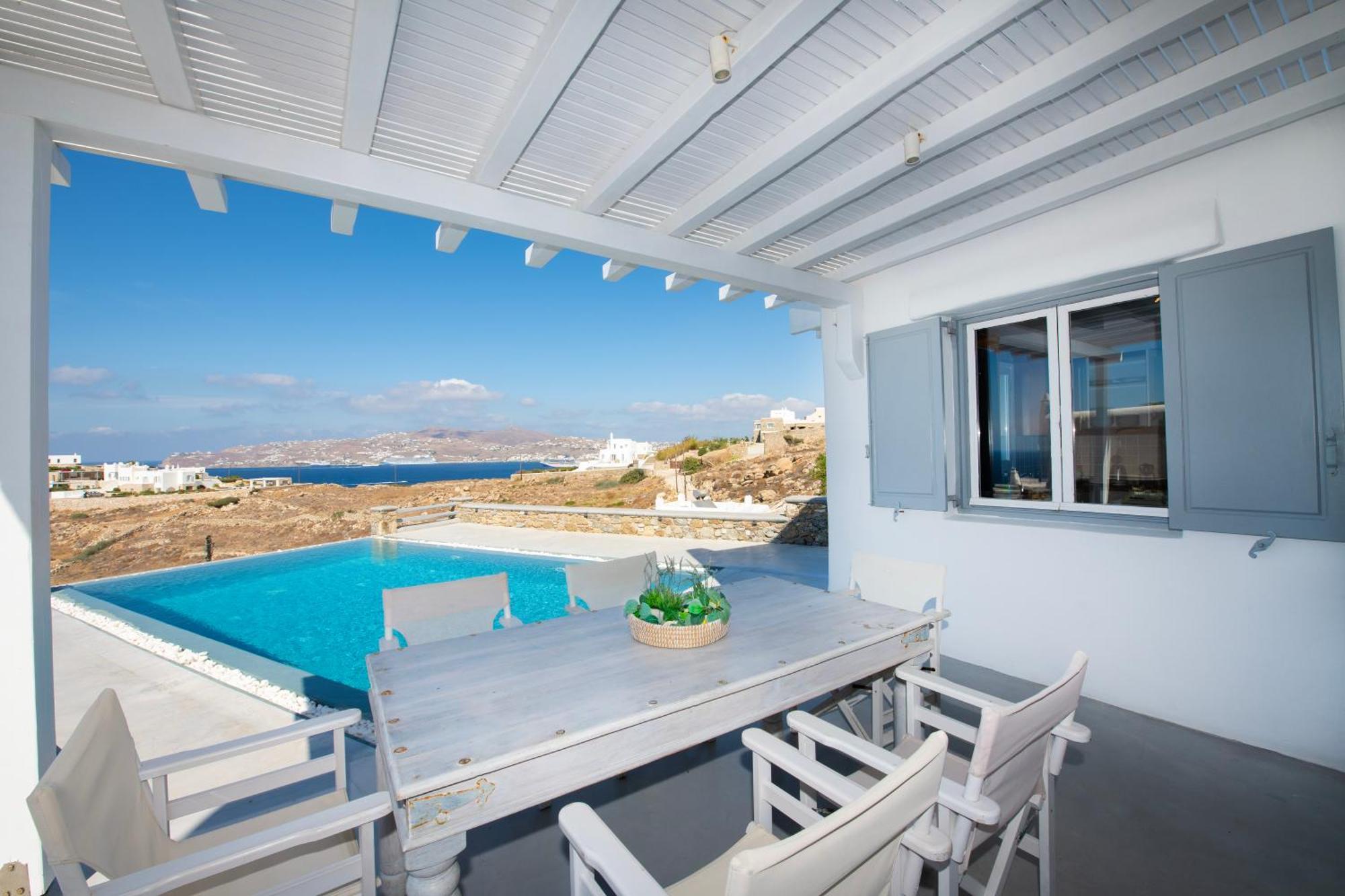 Villa Anema Mykonos - Blue Views Mykonos Villas Mykonos Town 外观 照片