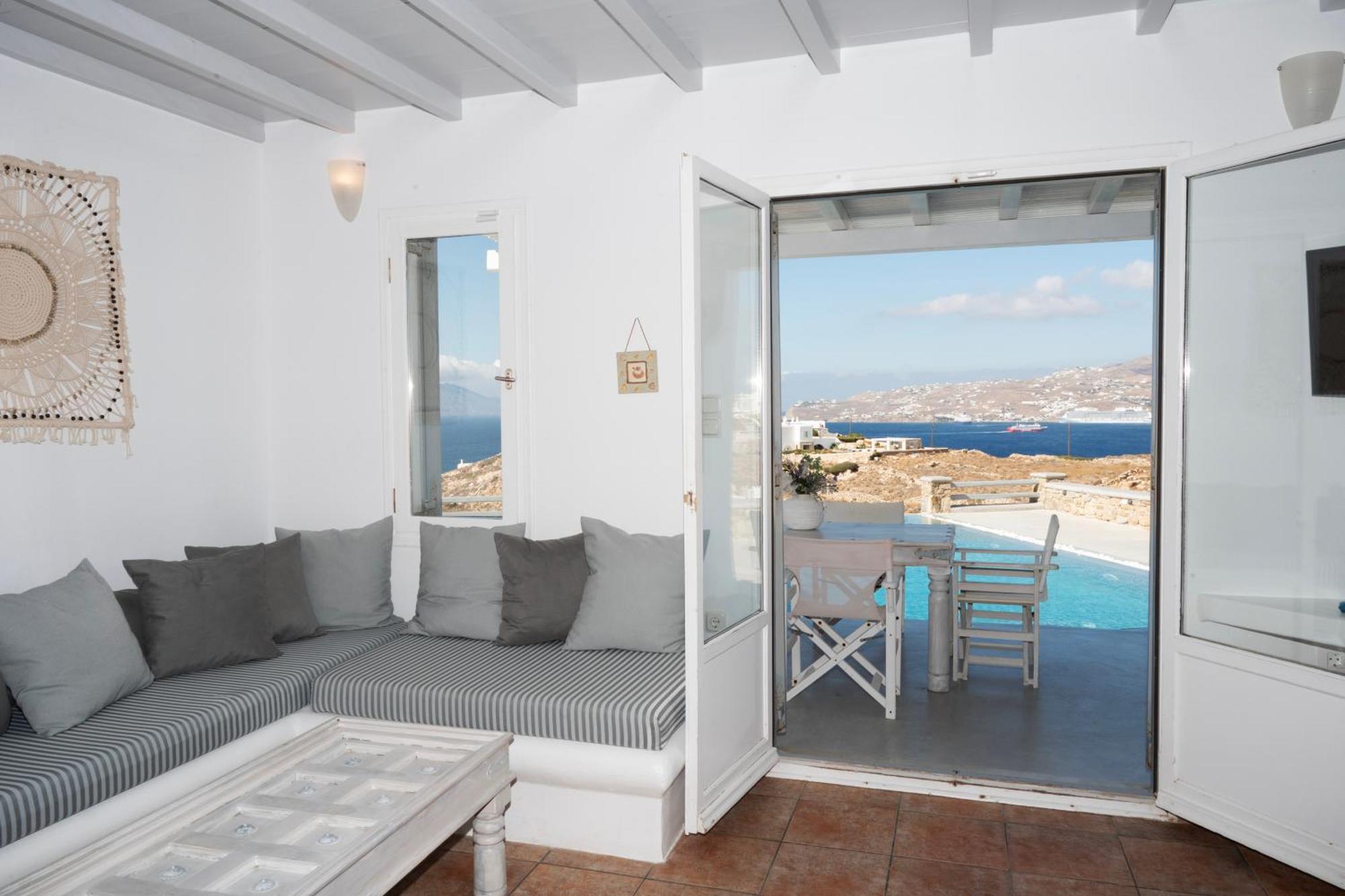 Villa Anema Mykonos - Blue Views Mykonos Villas Mykonos Town 外观 照片