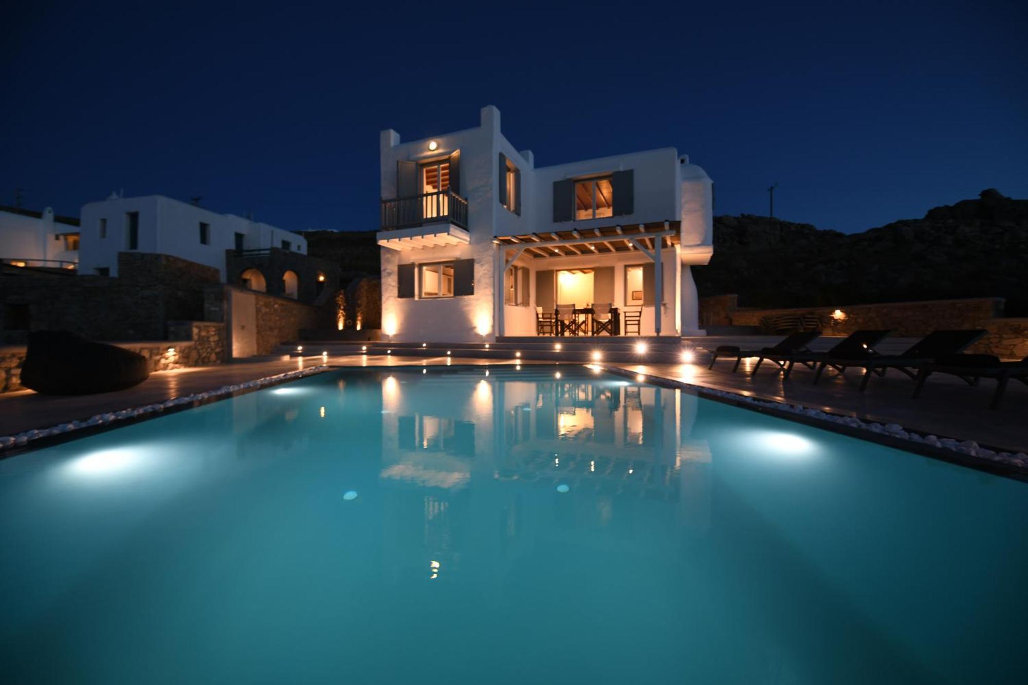Villa Anema Mykonos - Blue Views Mykonos Villas Mykonos Town 外观 照片