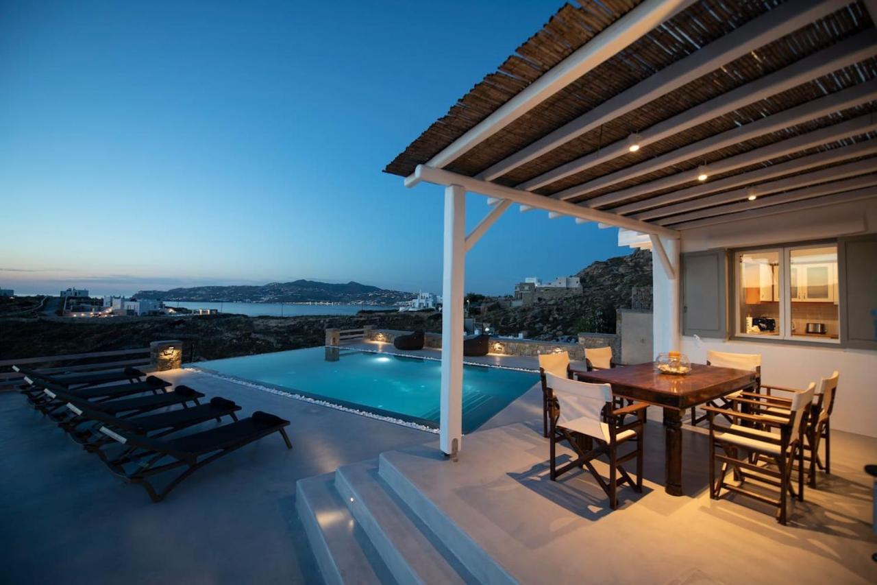 Villa Anema Mykonos - Blue Views Mykonos Villas Mykonos Town 外观 照片